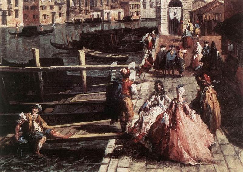 MARIESCHI, Michele The Grand Canal at San Geremia (detail) sg